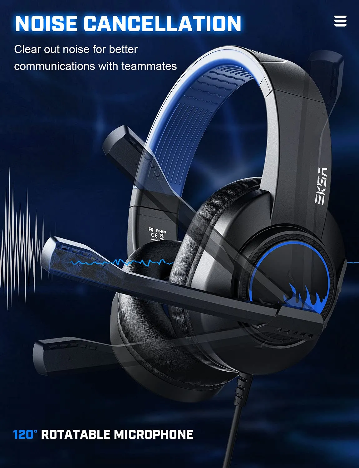 EKSA T8 Stereo Gaming Headset