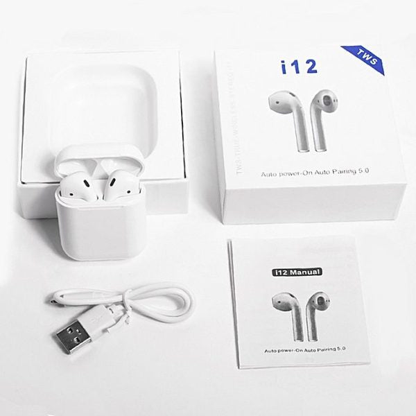 i12 TWS Earbuds – Wireless Touch Control Earphones