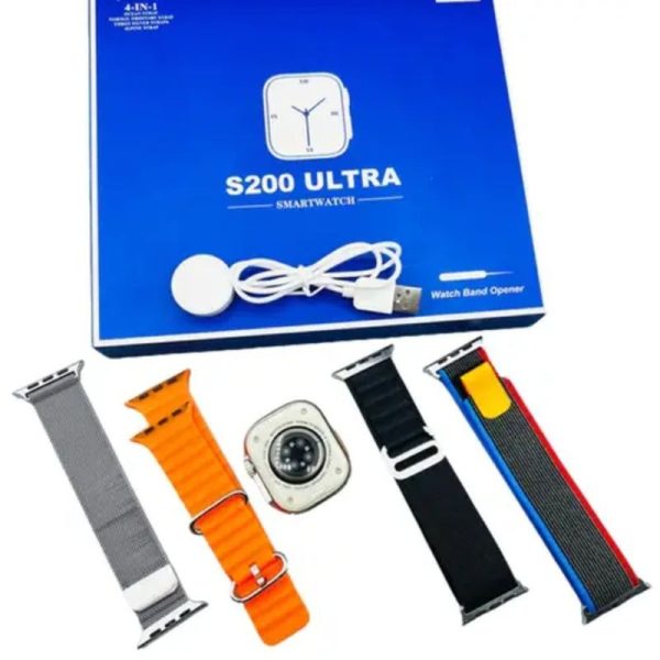 S200 Ultra Smart Watch with 4 Straps