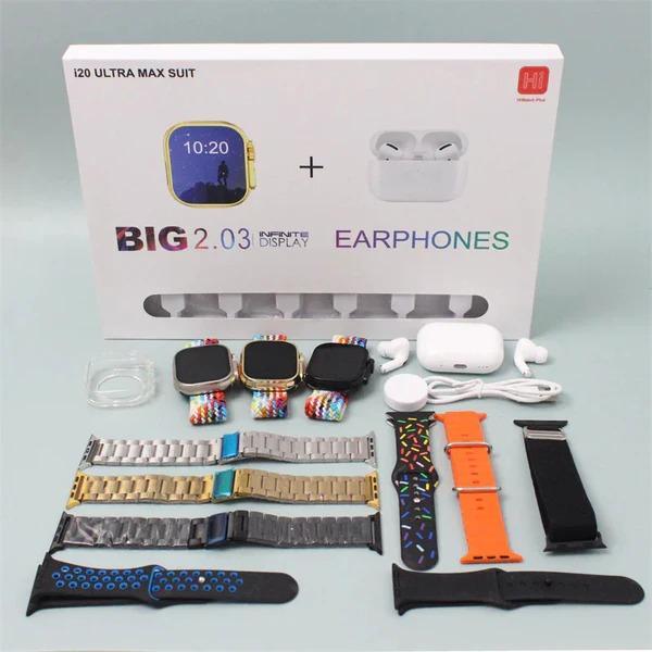 I20 Ultra Max Suit Smart Watch – 10-in-1 Box