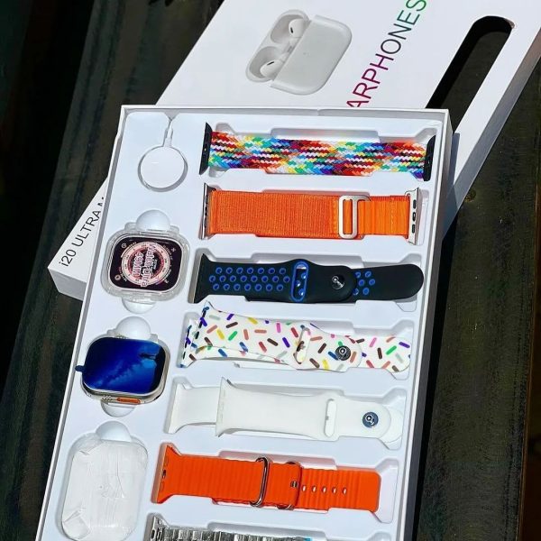 I20 Ultra Max Suit Smart Watch – 10-in-1 Box