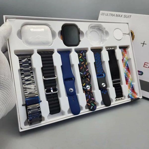 I20 Ultra Max Suit Smart Watch – 10-in-1 Box