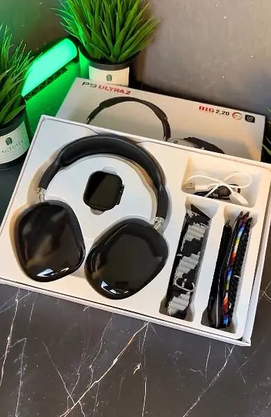 P9 Ultra 2 Smartwatch + Headphone Combo