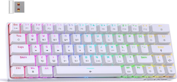 Tezarre TK-63 Pro RGB Wireless Mechanical Gaming Keyboard