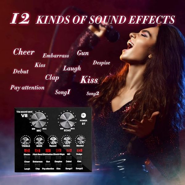 V10 BM-800 Podcast Condenser Microphone Set
