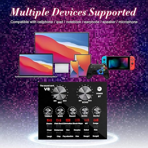 V10 BM-800 Podcast Condenser Microphone Set