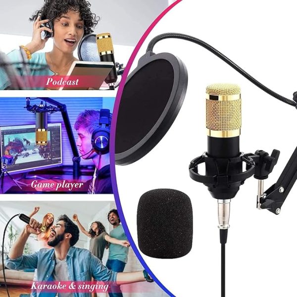 V10 BM-800 Podcast Condenser Microphone Set
