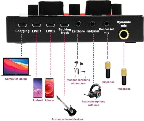 V10 BM-800 Podcast Condenser Microphone Set